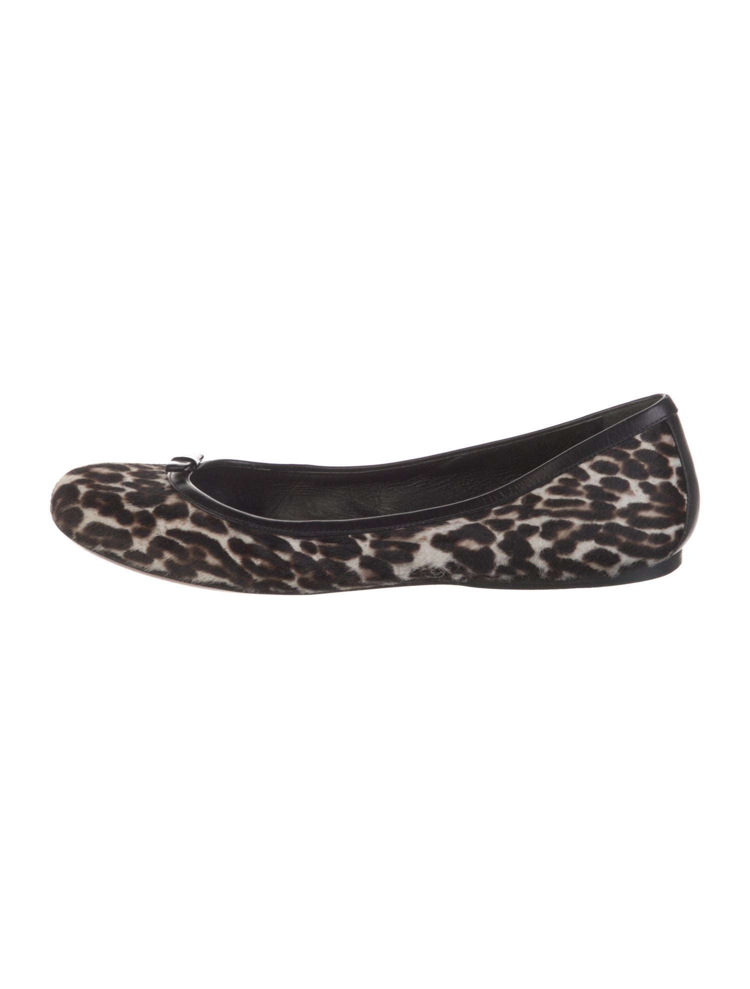 Alaïa Ponyhair Animal Print Ballet Flats