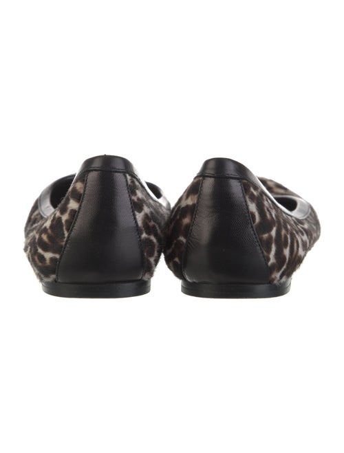 Alaïa Ponyhair Animal Print Ballet Flats