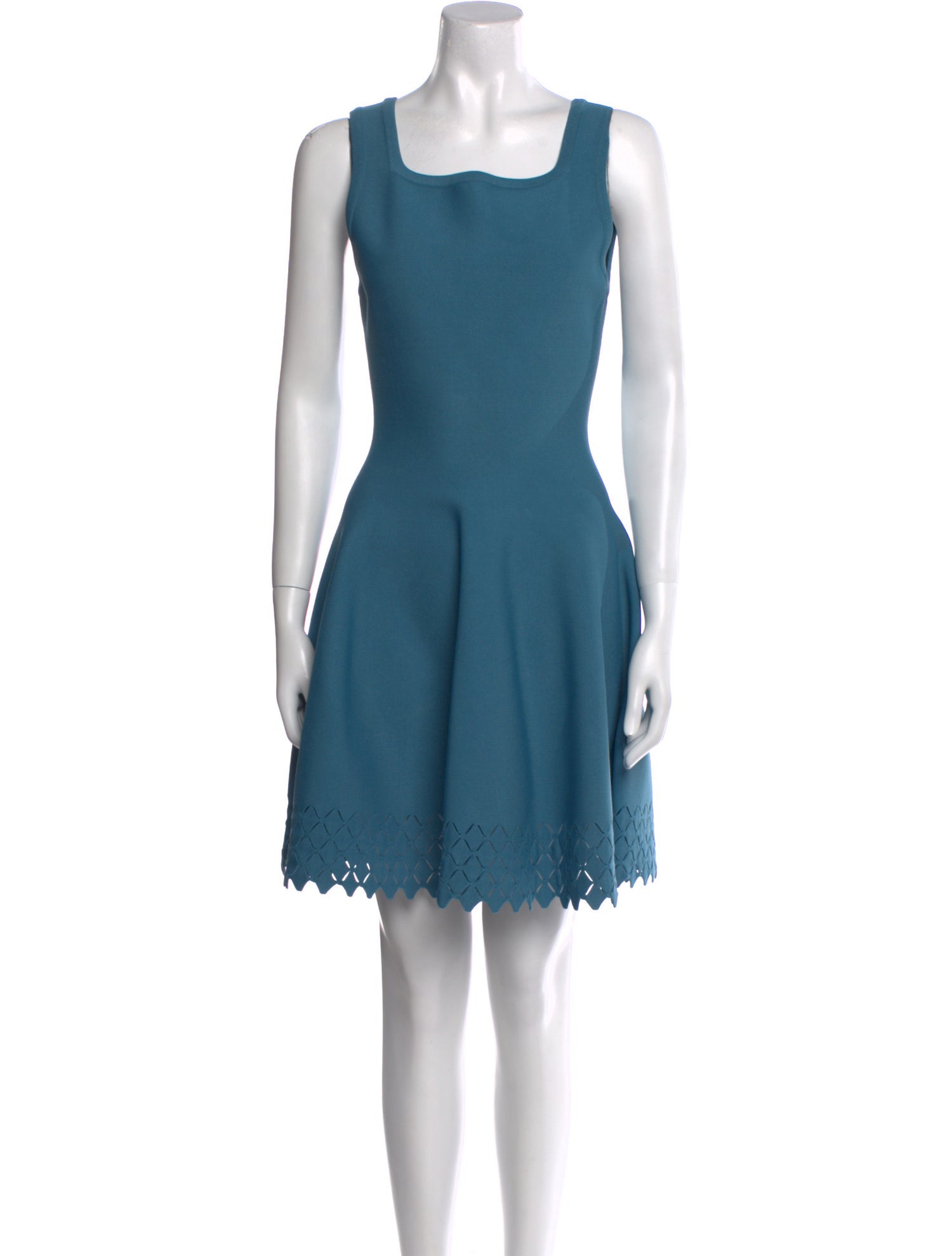 Alaïa Square Neckline Mini Dress