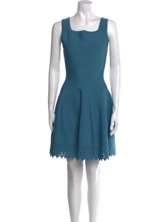 Alaïa Square Neckline Mini Dress