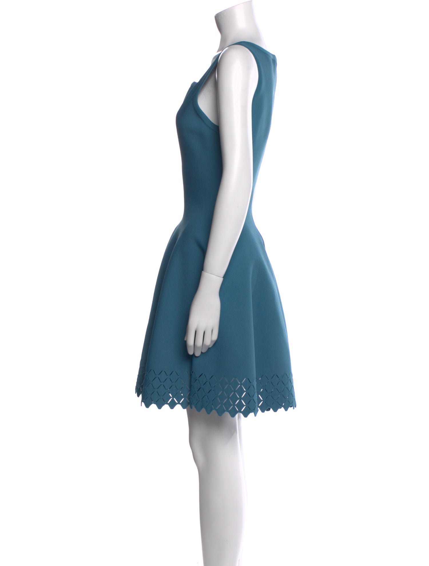 Alaïa Square Neckline Mini Dress