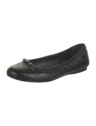 Alaïa Python Animal Print Ballet Flats