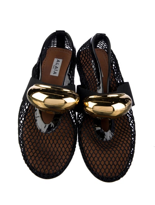 Alaïa Mesh Mary Jane Flats