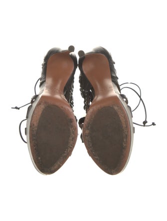 Alaïa Leather T-Strap Pumps