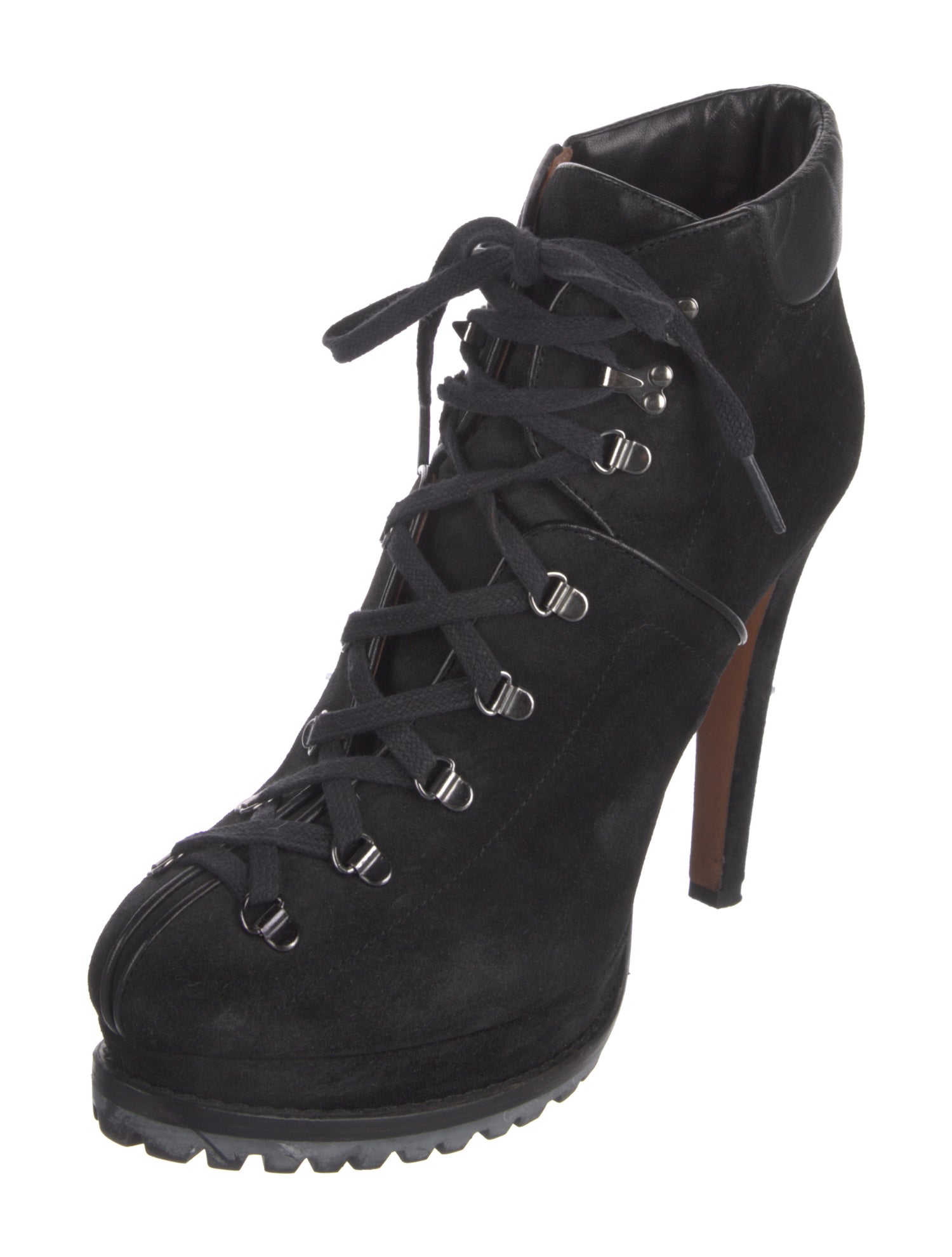 Alaïa Suede Lace-Up Boots