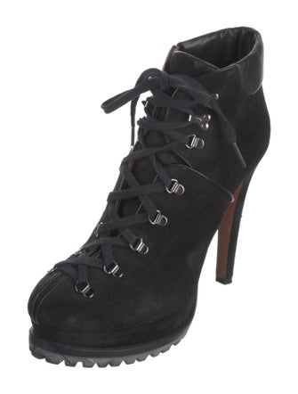 Alaïa Suede Lace-Up Boots