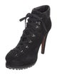 Alaïa Suede Lace-Up Boots