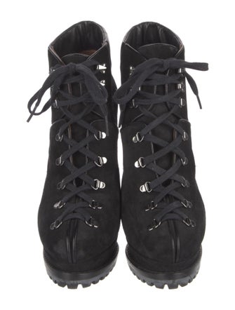 Alaïa Suede Lace-Up Boots