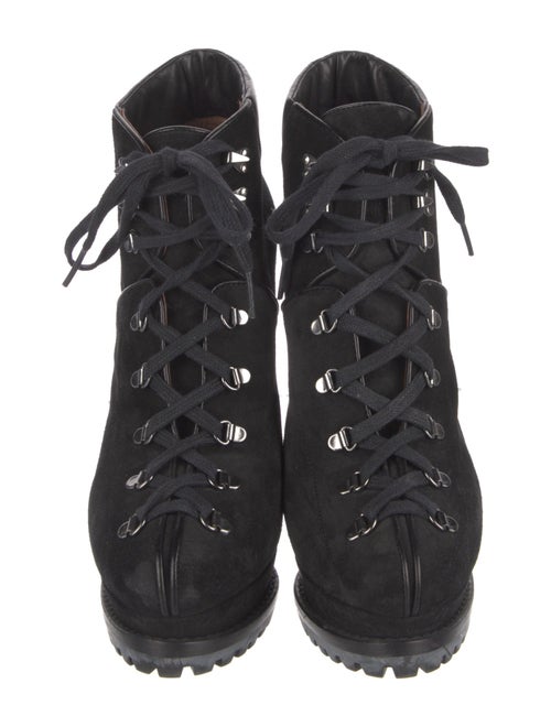 Alaïa Suede Lace-Up Boots