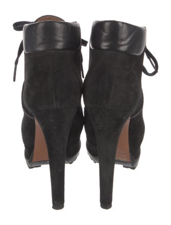 Alaïa Suede Lace-Up Boots