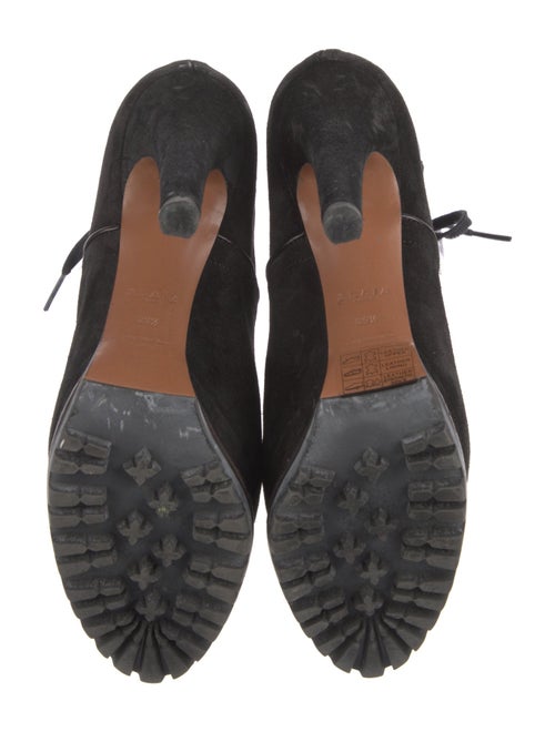 Alaïa Suede Lace-Up Boots