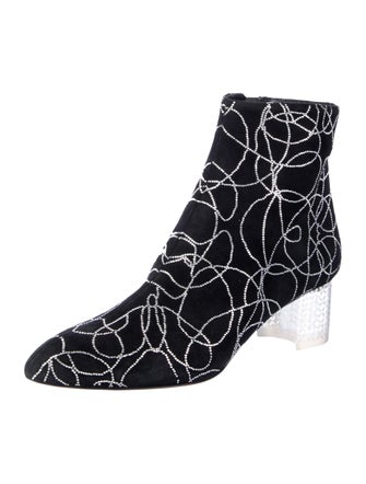 Alaïa Suede Printed Sock Boots