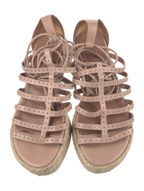 Alaïa Leather Tassel Accents Espadrilles