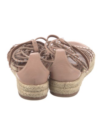 Alaïa Leather Tassel Accents Espadrilles
