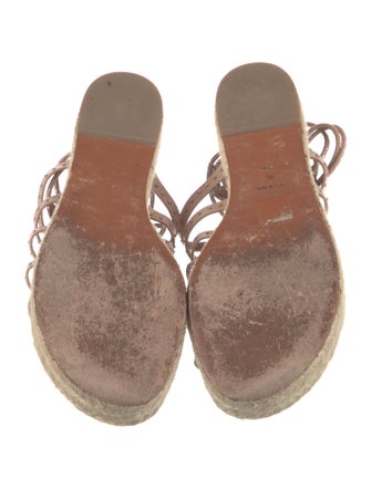 Alaïa Leather Tassel Accents Espadrilles