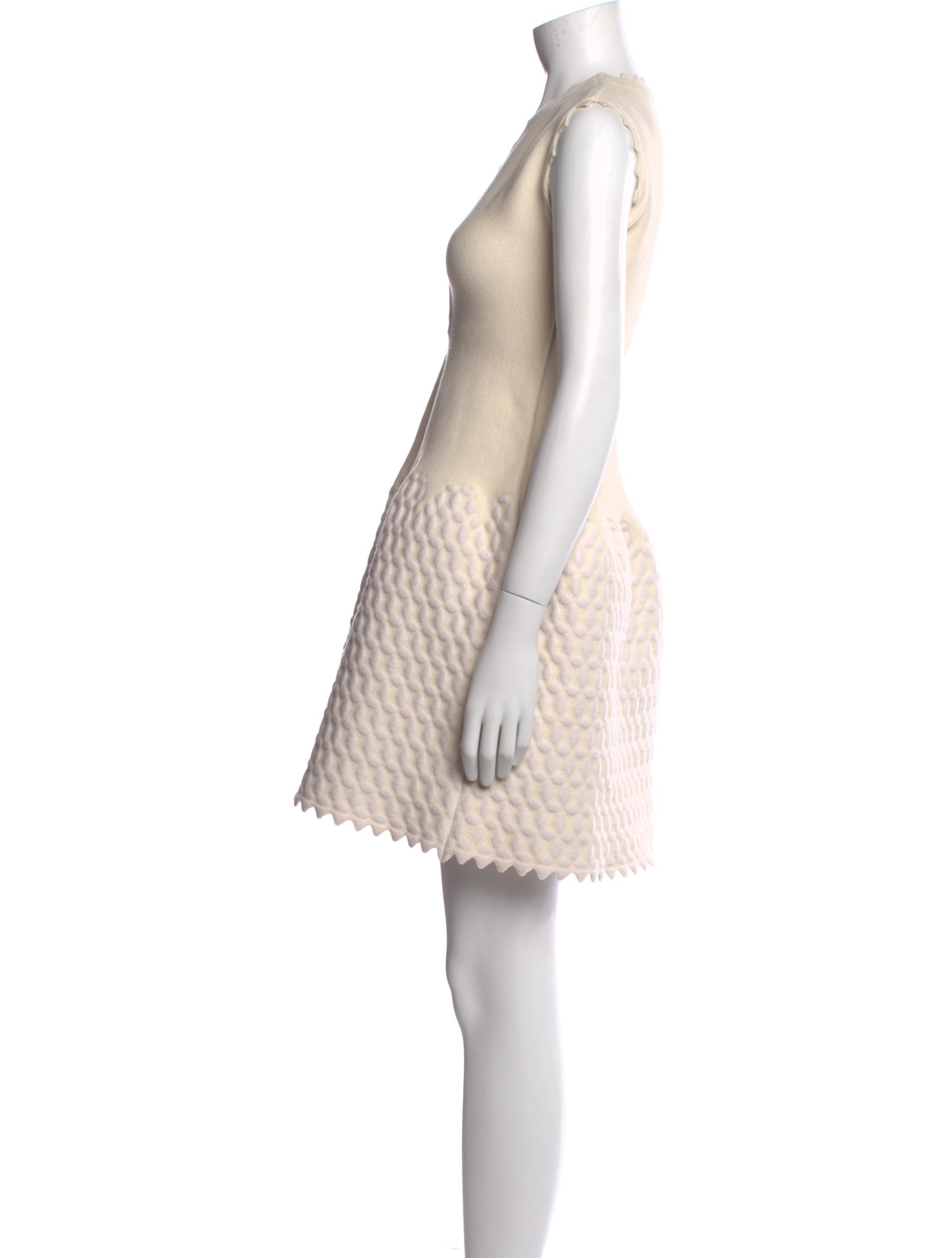 Alaïa V-Neck Mini Dress