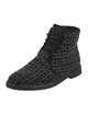 Alaïa Suede Patterned Lace-Up Boots