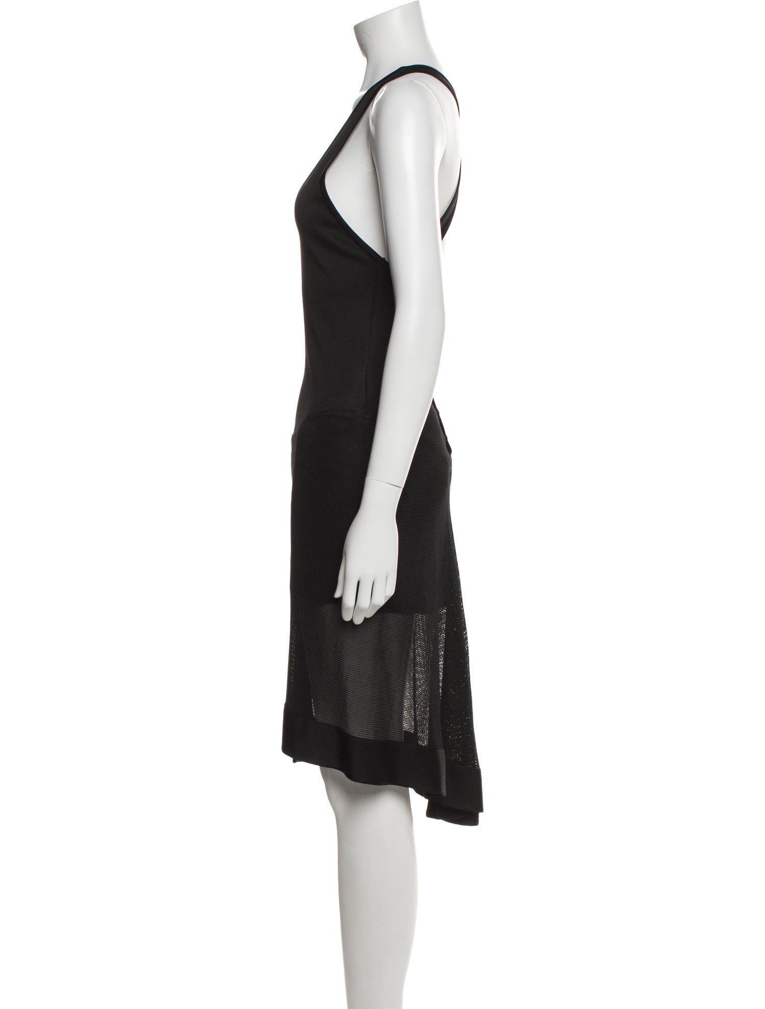 Alaïa Scoop Neck Midi Length Dress