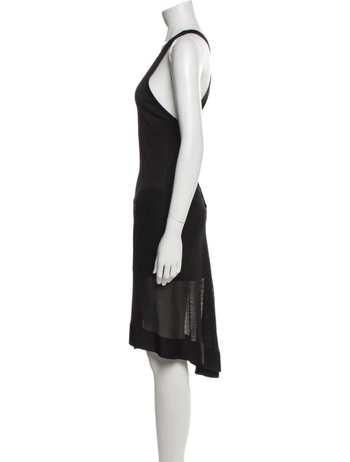 Alaïa Scoop Neck Midi Length Dress