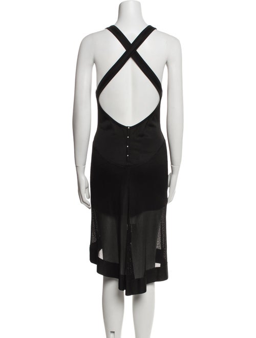 Alaïa Scoop Neck Midi Length Dress