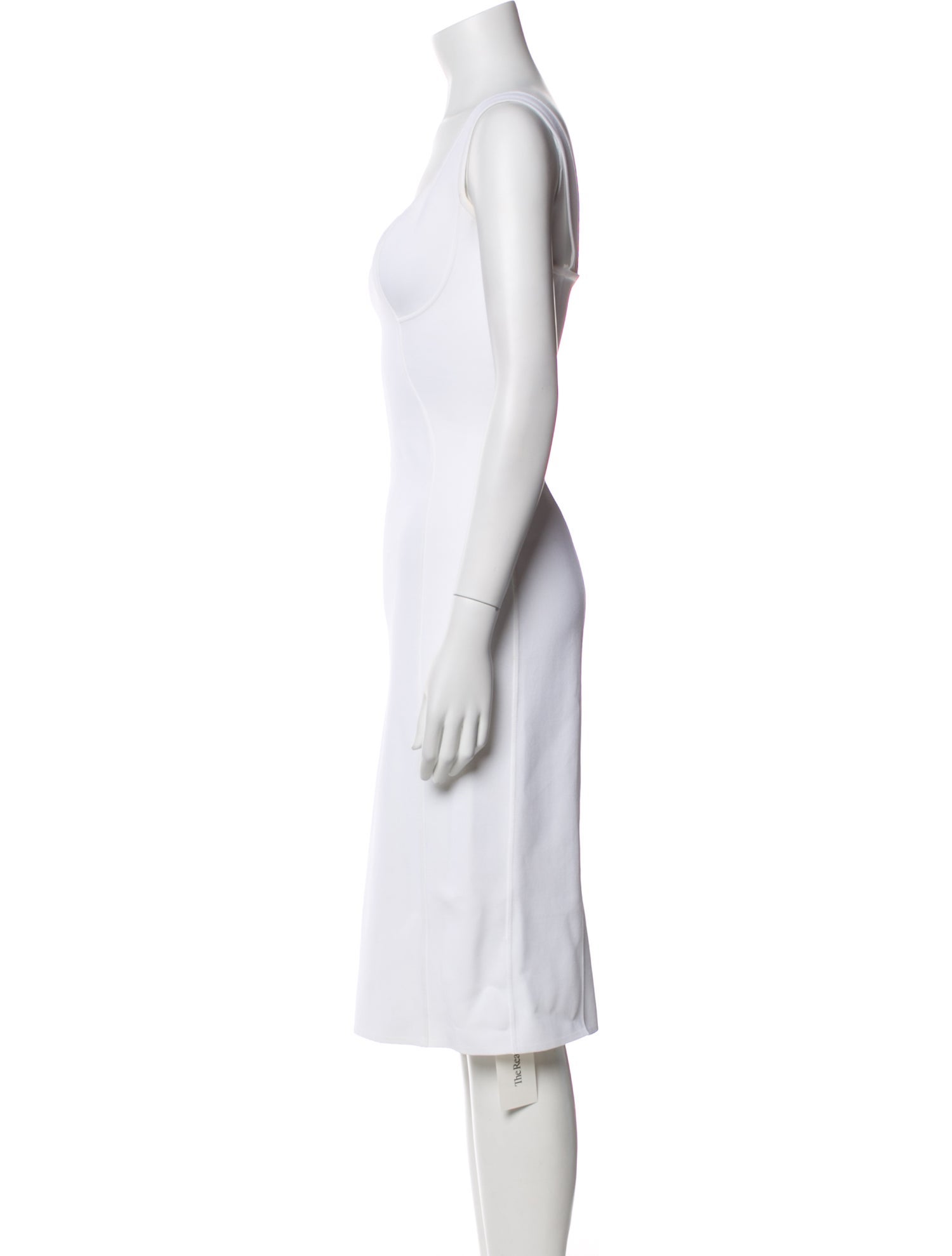 Alaïa Square Neckline Knee-Length Dress