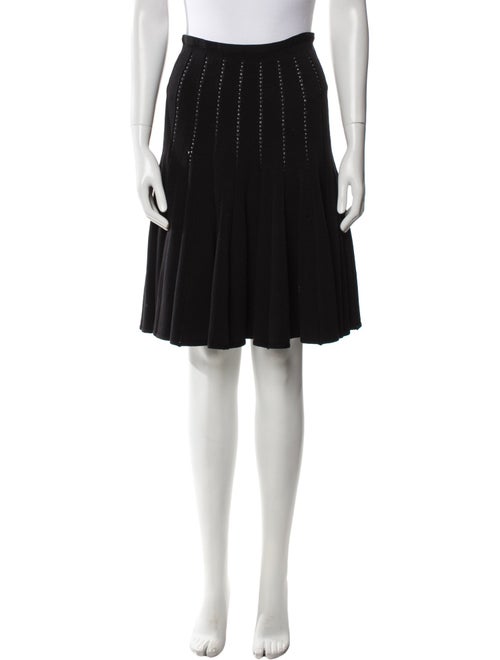 Alaïa Eyelet Trim Knee-Length Skirt