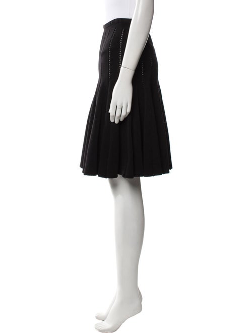 Alaïa Eyelet Trim Knee-Length Skirt