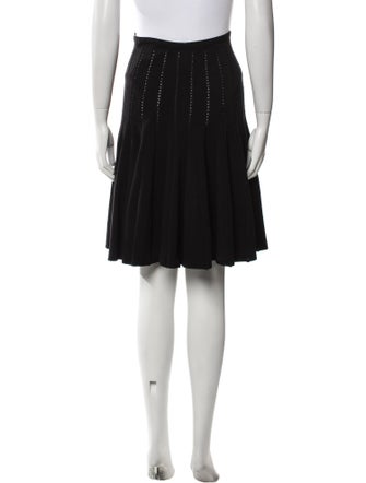Alaïa Eyelet Trim Knee-Length Skirt