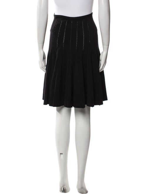 Alaïa Eyelet Trim Knee-Length Skirt