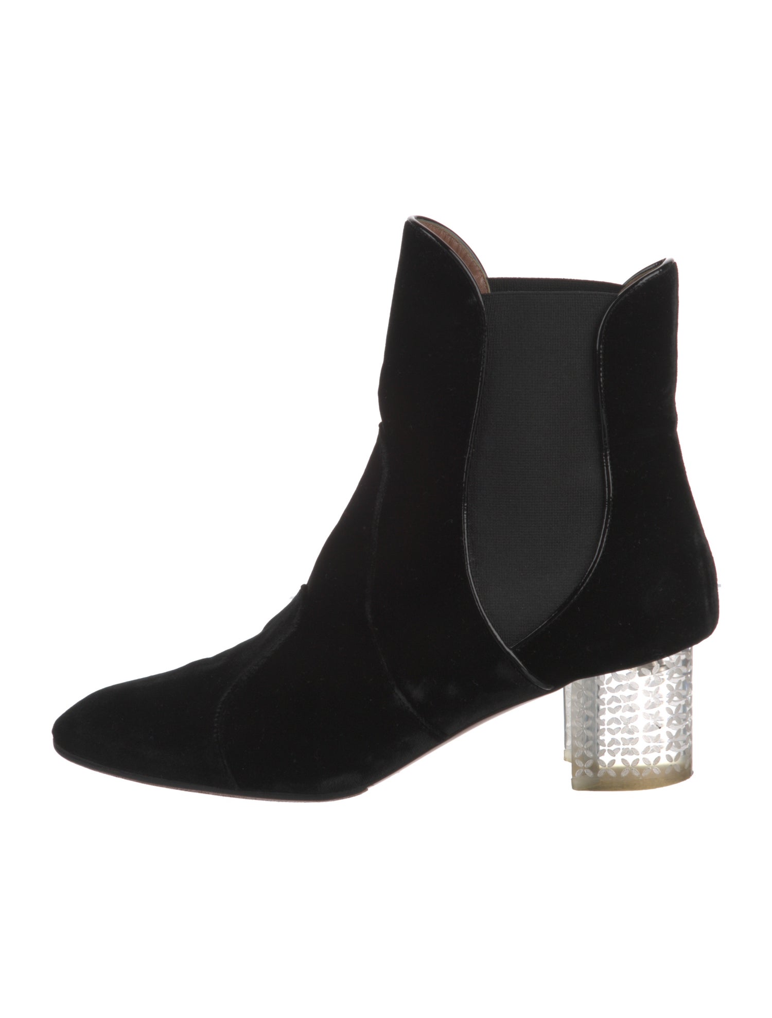 Alaïa Velvet Chelsea Boots