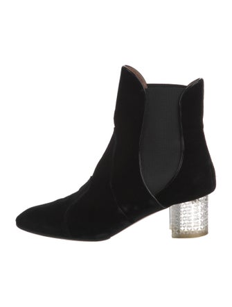 Alaïa Velvet Chelsea Boots