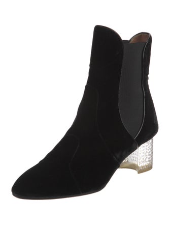 Alaïa Velvet Chelsea Boots