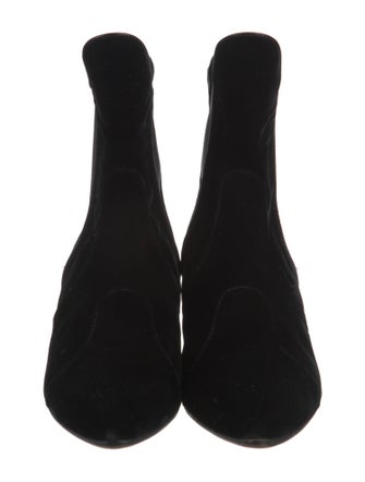 Alaïa Velvet Chelsea Boots