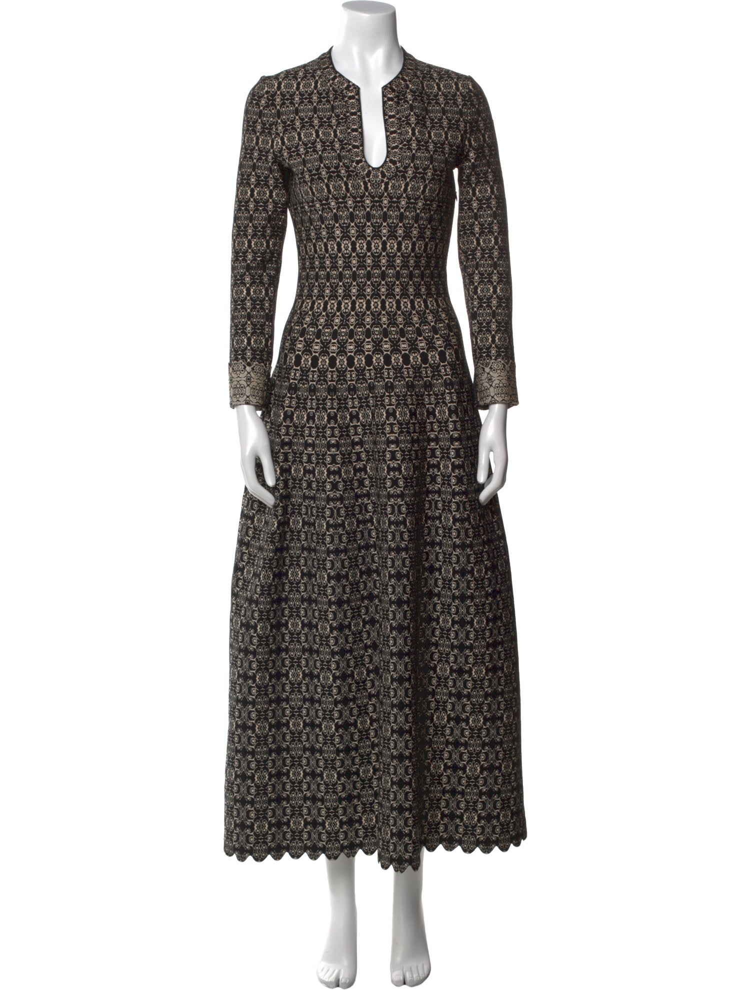 Alaïa Printed Long Dress