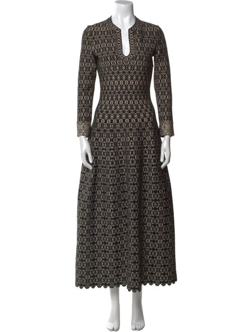 Alaïa Printed Long Dress