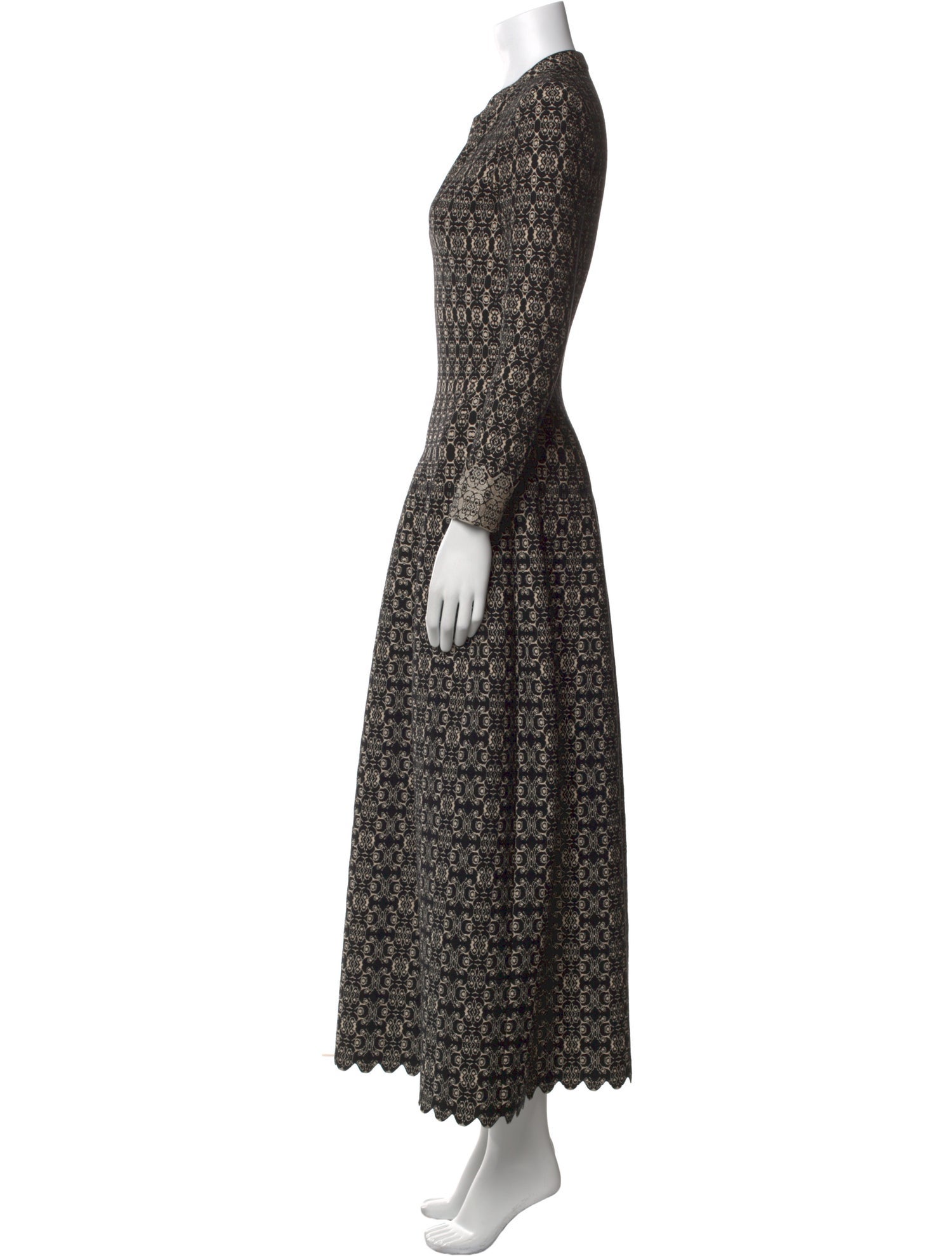 Alaïa Printed Long Dress
