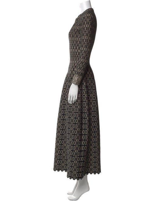 Alaïa Printed Long Dress