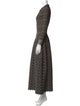 Alaïa Printed Long Dress