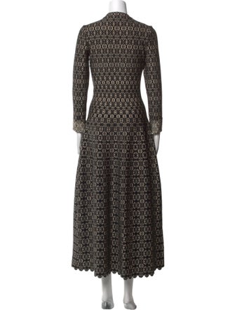 Alaïa Printed Long Dress