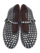 Alaïa Leather Crystal Embellishments Espadrilles