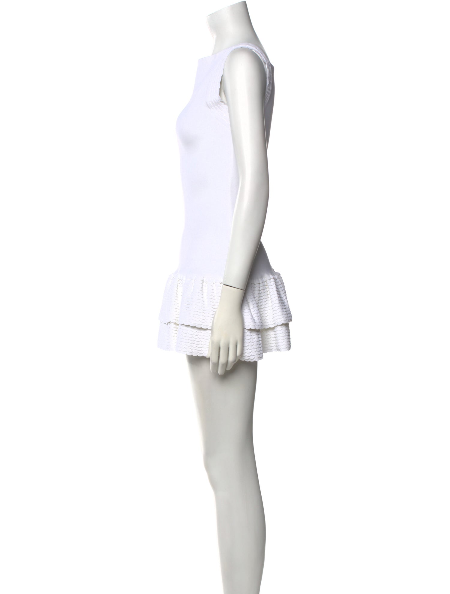 Alaïa Bateau Neckline Mini Dress