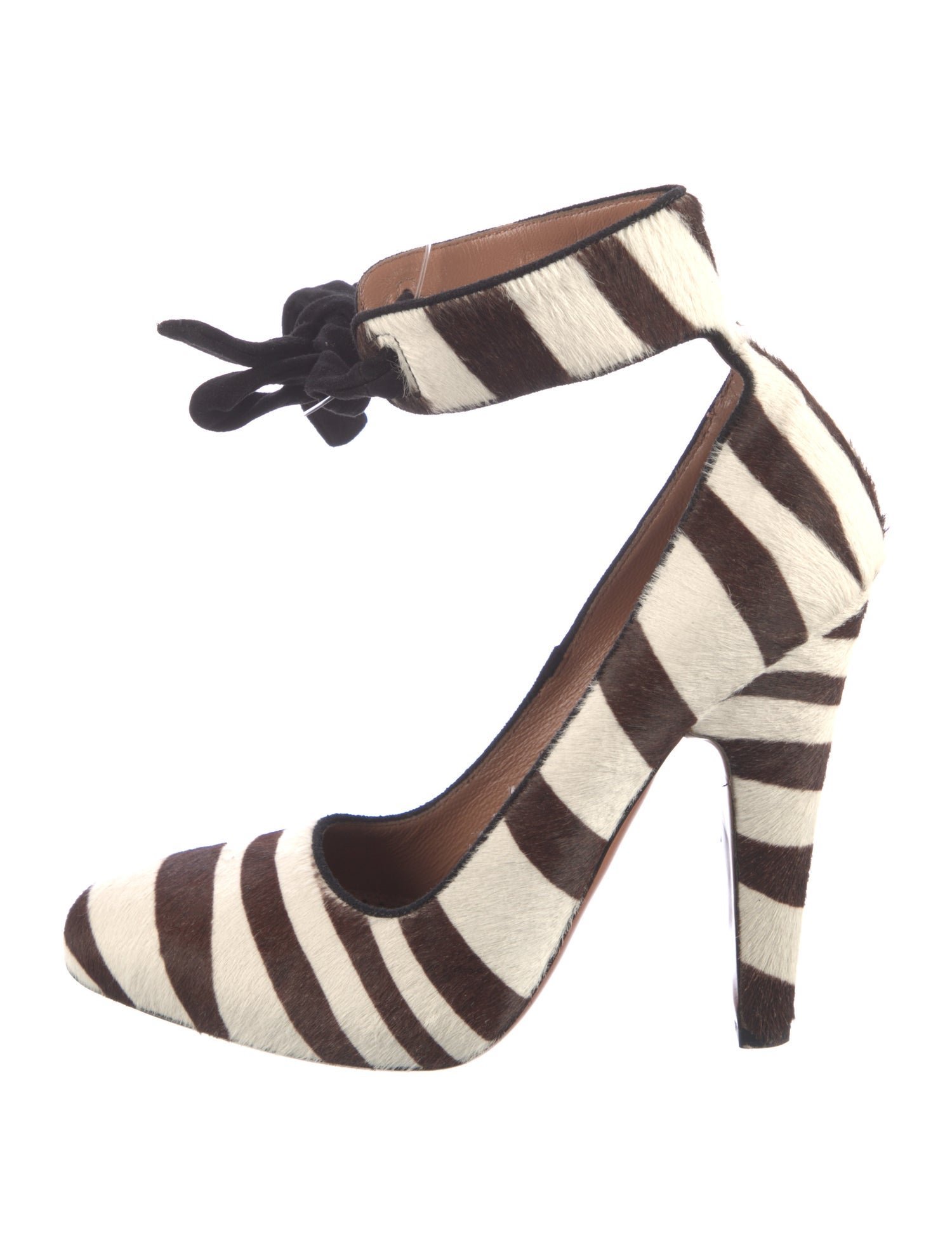 Alaïa Ponyhair Animal Print Pumps