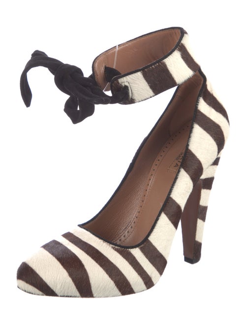 Alaïa Ponyhair Animal Print Pumps