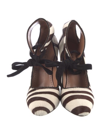 Alaïa Ponyhair Animal Print Pumps