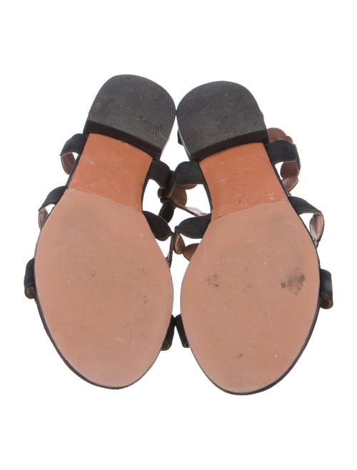 Alaïa Suede Scalloped Accent Slides