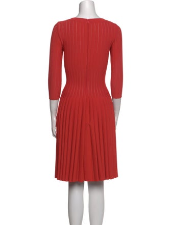 Alaïa V-Neck Knee-Length Dress