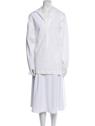 Alaïa V-Neck Long Sleeve Tunic