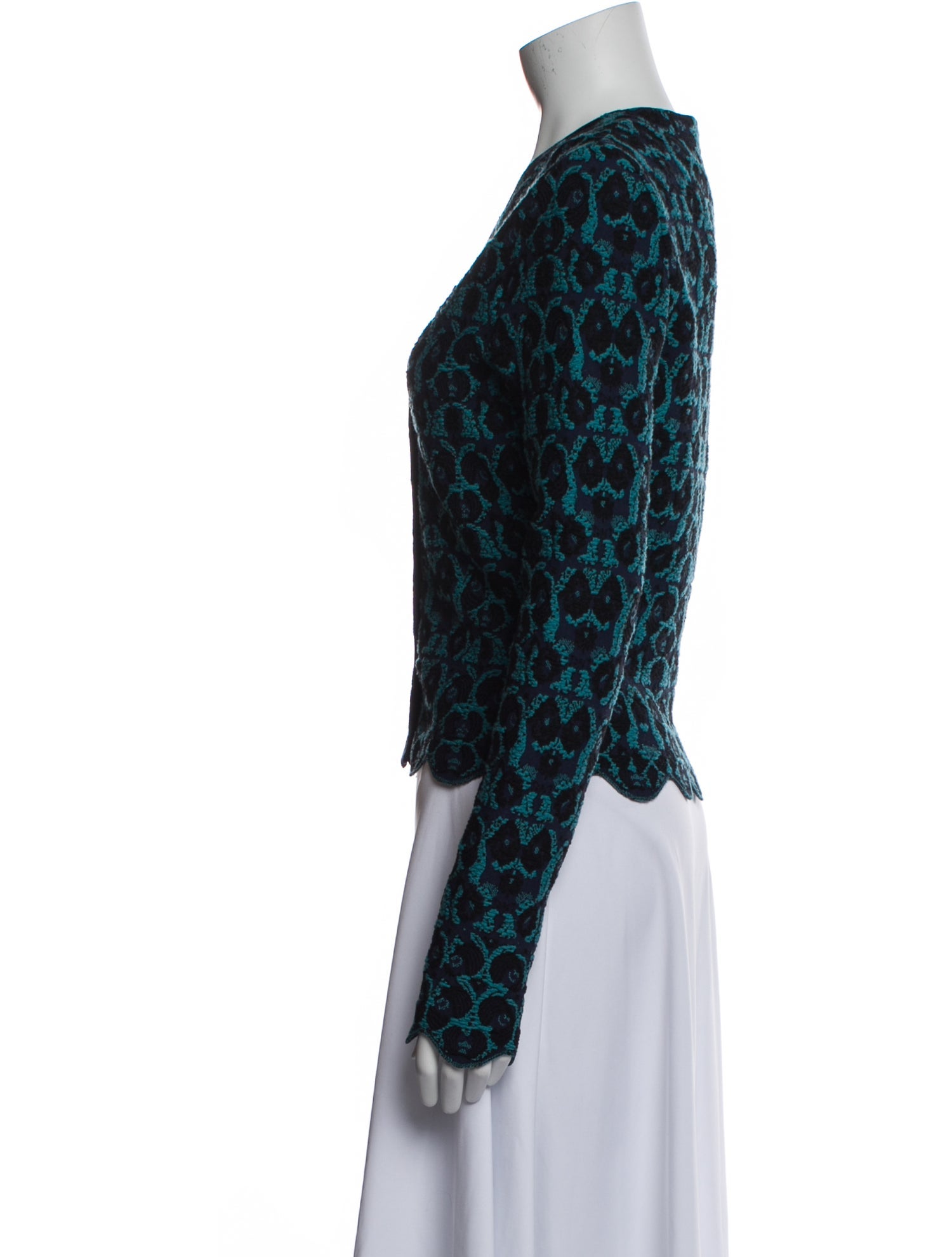 Alaïa Wool Animal Print Sweater