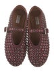 Alaïa Suede Crystal Embellishments Ballet Flats