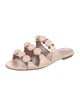Alaïa Leather Studded Accents Slides